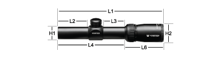Vortex Crossfire II - 1-4x24 w/ V-Brite