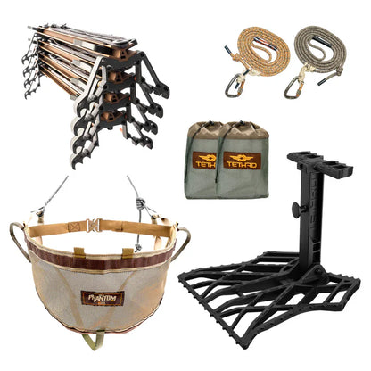 Tethrd Phantom Saddle XL Kit 11mm Ropes w/carabineer