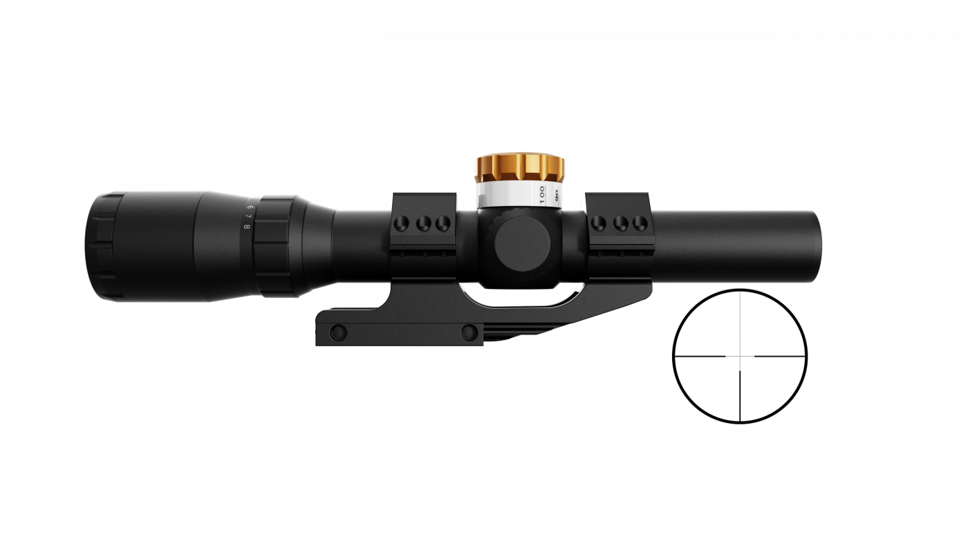 Ravin 1-8x24 Adjustable Turret Scope