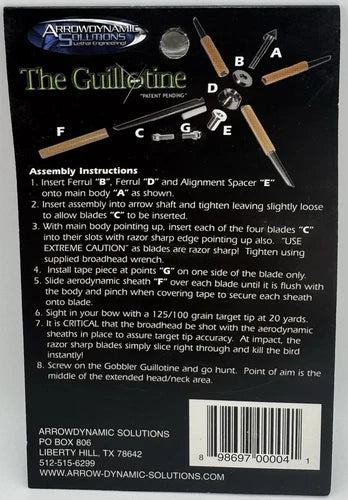 Guillotine - rep blades - 100 gr.