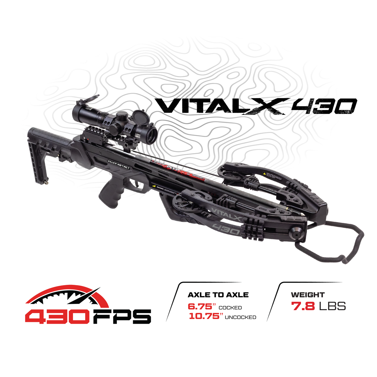 キルビル Killer Instinct Vital-X 430 Elite Crossbow Kit - Borkholder Archery